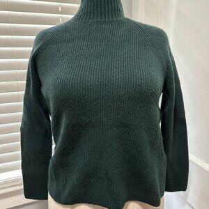 Boden Forest Green Mock Turtleneck Sweater